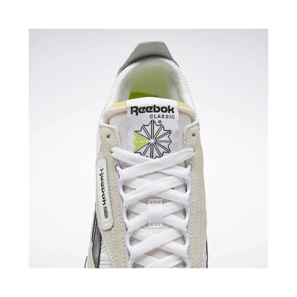 Reebok Classic Leather Legacy Shoes Cloud White / Core Black / Acid Yellow