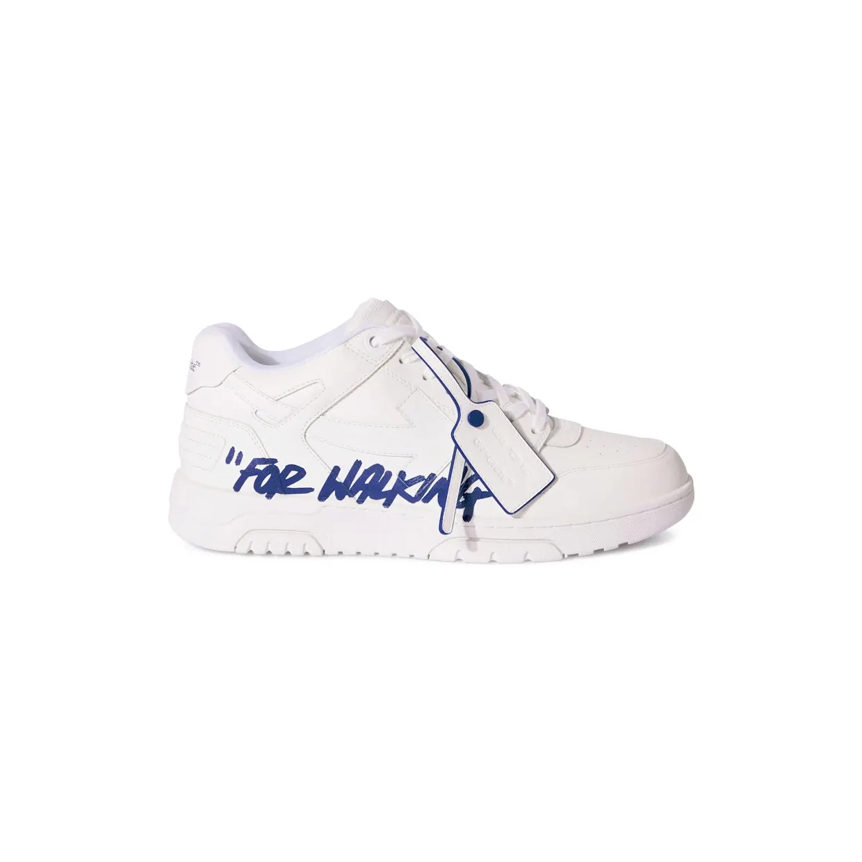 OFF-WHITE Out Of Office “OOO” Low Tops For Walking White Blue (OMIA189F24LEA0060145)