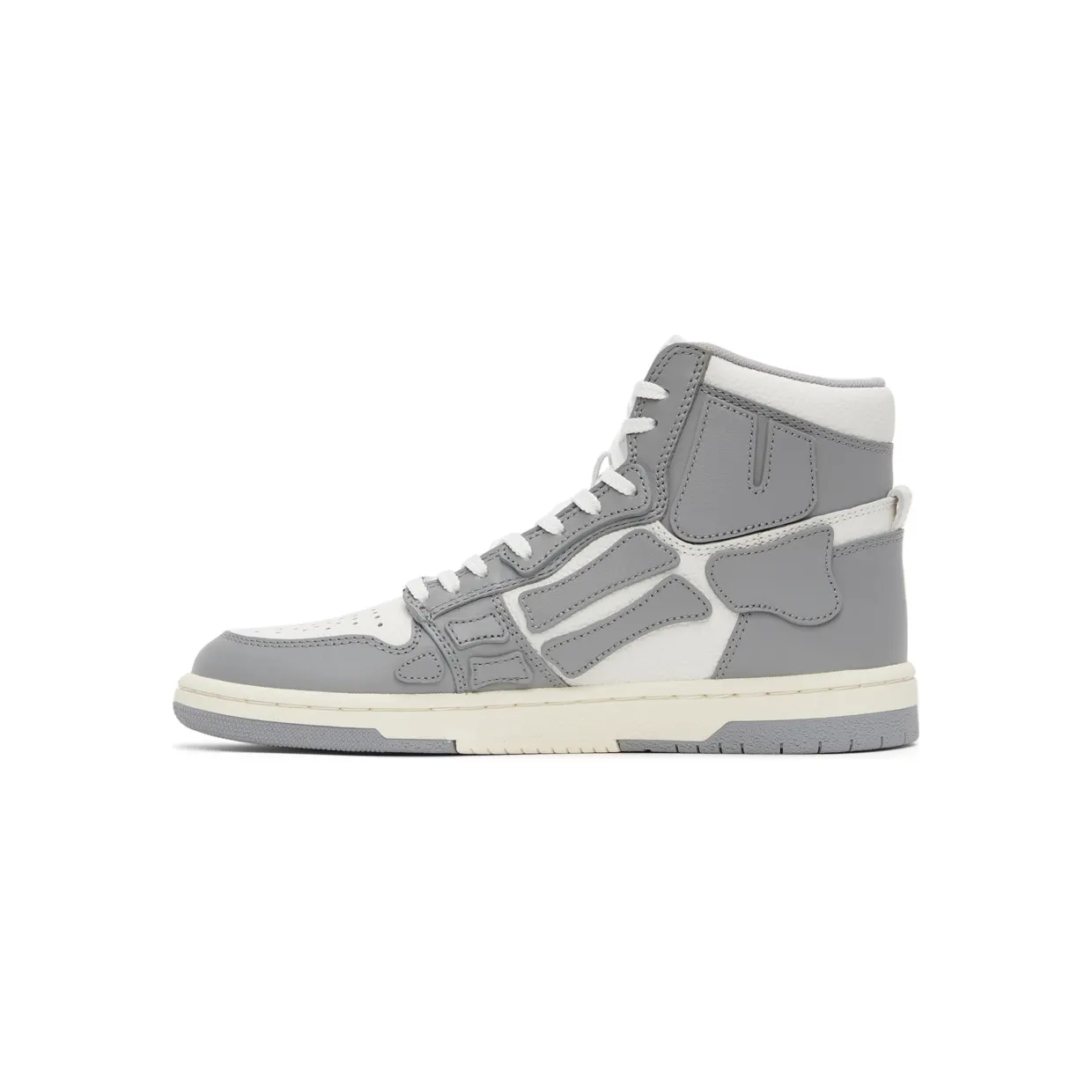AMIRI White & Grey Hi Skel Top Sneakers (SS22MFS002) (3)