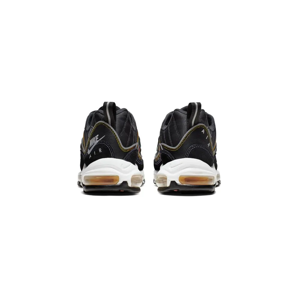 Nike Air Max 98 Martin Black/Flash Crimson-Kinetic Green-Psychic Purple-University Gold-White (BV0989-023)