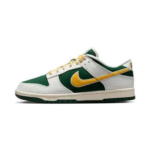 Nike Dunk Low Retro Varsity Jacket “Sail / Fir / University Red / University Gold” (IM4413-100)