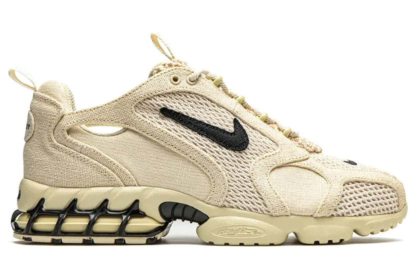 Nike x Stüssy ‘Air Zoom Spiridon Caged’ Sneakers – Nude (CQ5486)