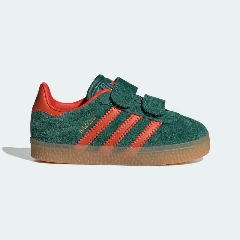 adidas Gazelle Comfort Closure Kids Collegiate Green / Preloved Red / Gum (IE8706)
