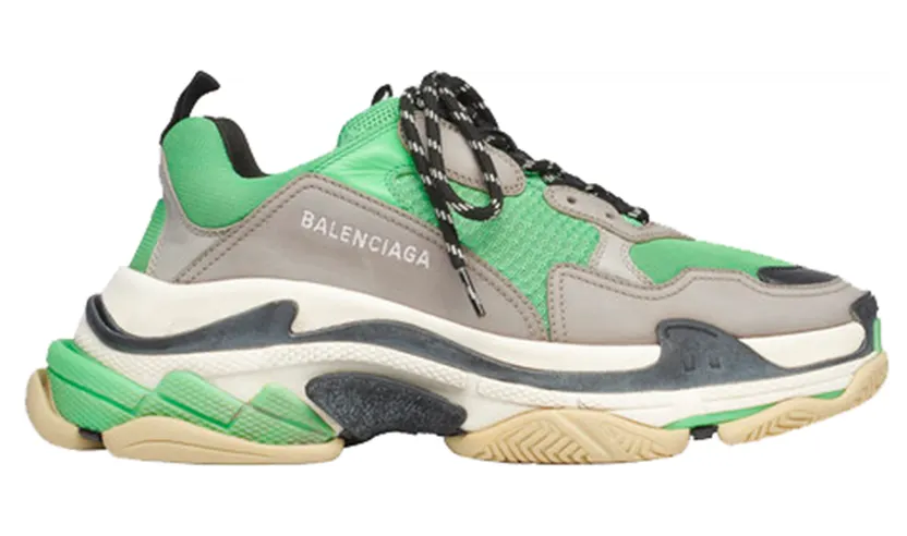 Balenciaga Triple S Green Grey
