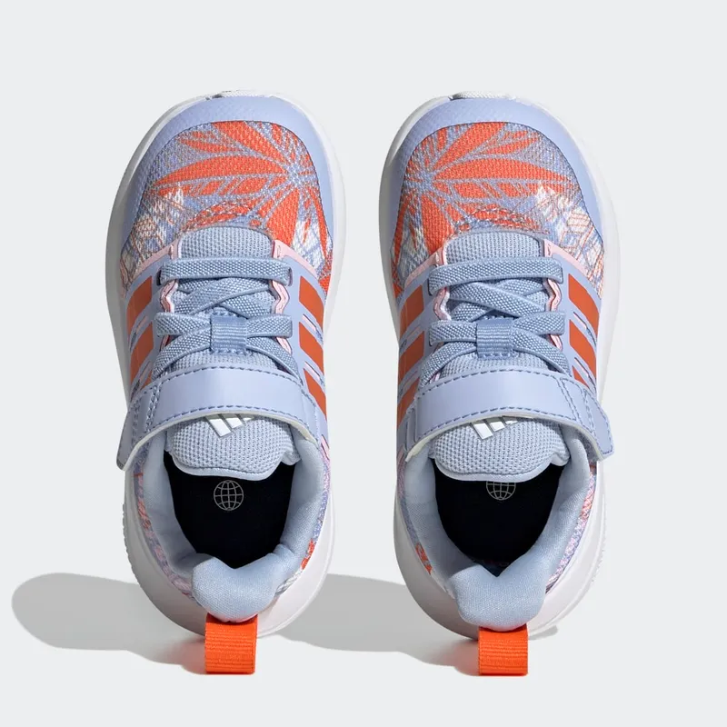 Adidas adidas x Disney FortaRun 2.0 Moana Cloudfoam Sport Running Elastic Lace Top Strap Blue Dawn / Semi Impact Orange / Clear Pink (HP8998)