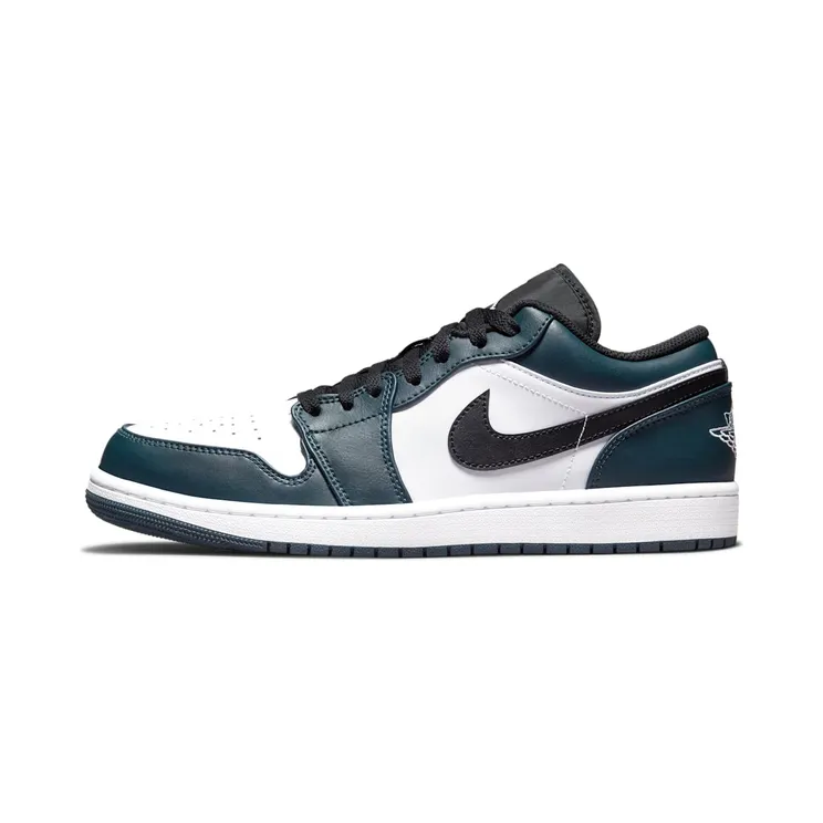 Air Jordan 1 Low Dark Teal “Armoury Navy / Black / White” (553558-411)