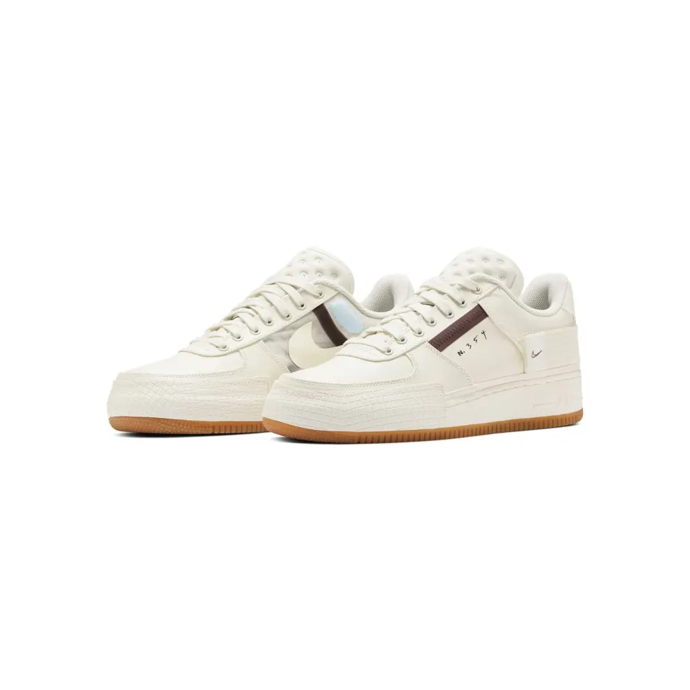 Nike Air Force 1 Type Sail Gum Sail/Ivory-Earth Brown-Gum Medium Brown (CJ1281-100)