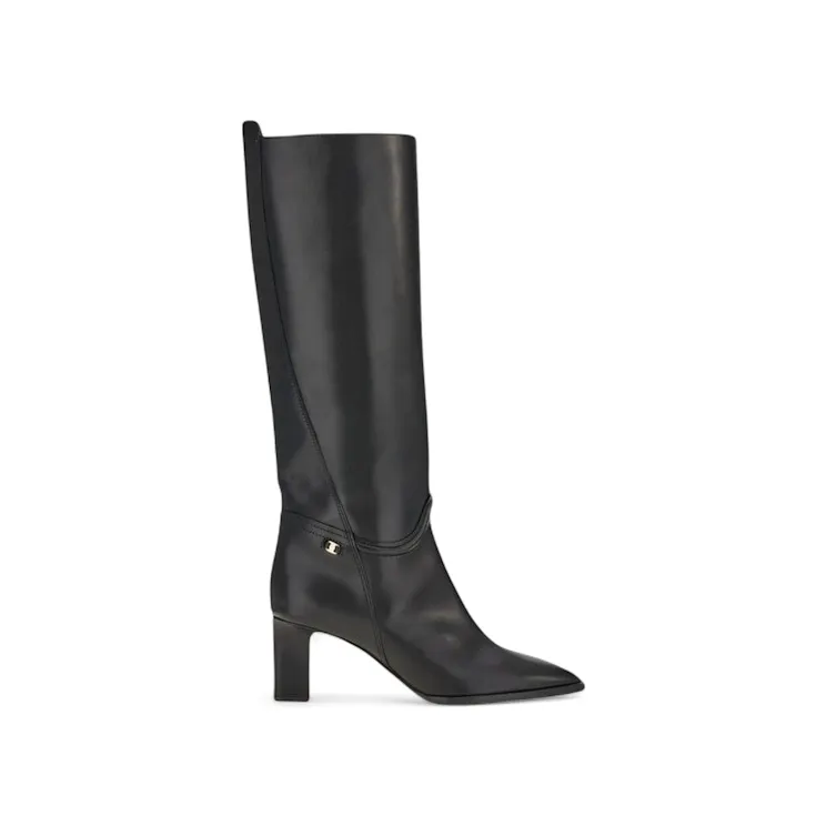 Ferragamo Torris Heeled Knee-Length Boots Black (01D691753779)