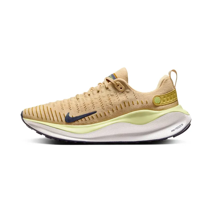 Nike ReactX Infinity Run 4 “Sesame / Buff Gold / Luminous Green / Purple Ink” (DR2665-200)