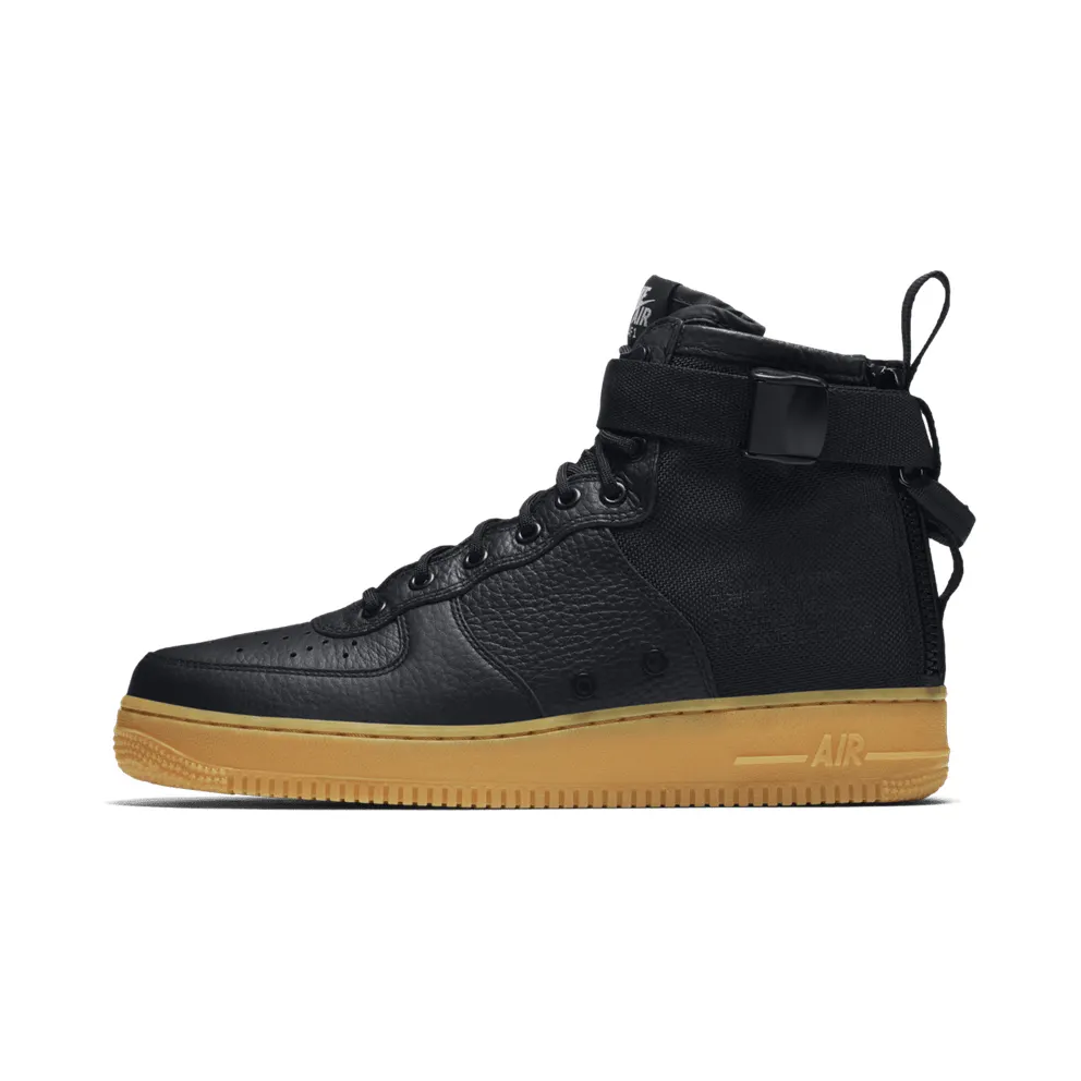 Nike SF Air Force 1 Mid Black Gum Black/Black-Gum Light Brown (917753-003)