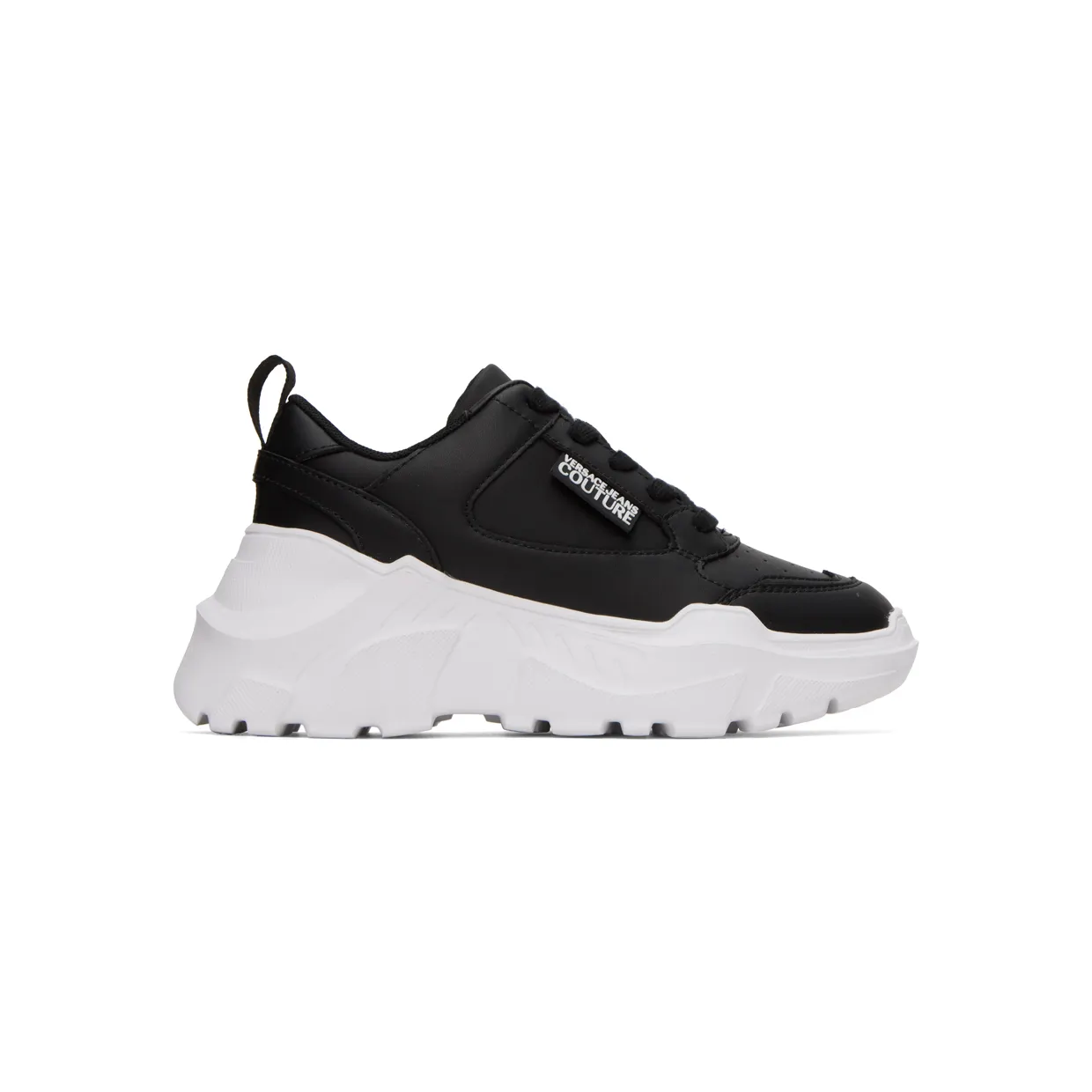 Versace Jeans Couture Black Speedtrack Sneakers (E73VA3SC2EZP006)