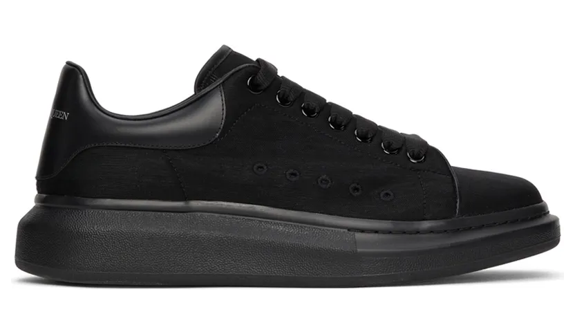 Alexander McQueen Black Mesh Oversized Sneakers (662650W4Q33)
