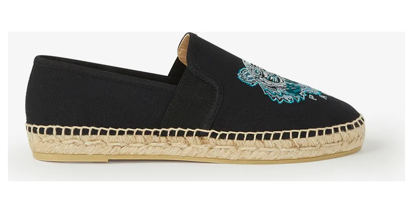 KENZO Espadrilles élastiques Tigre en toile (FA62ES188F70)