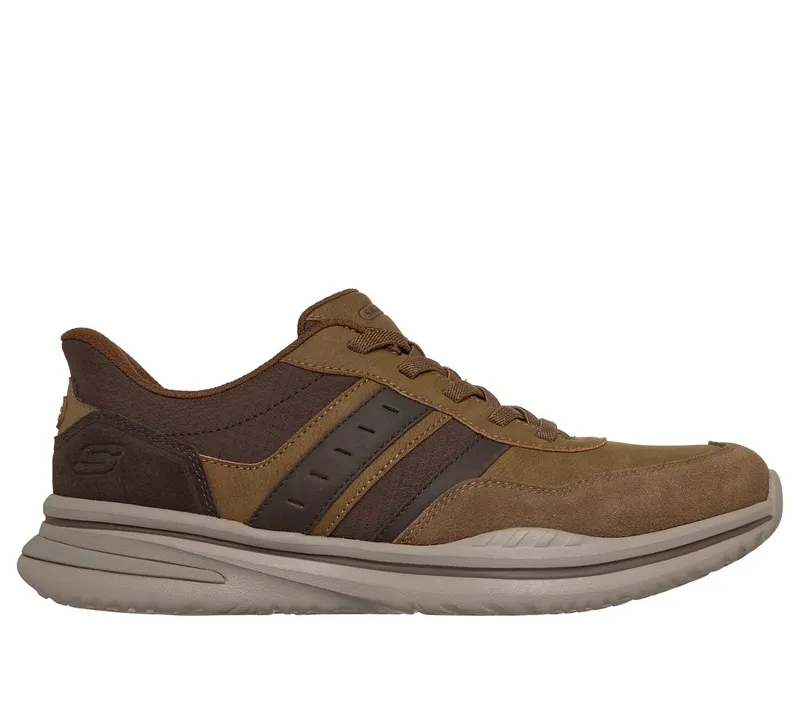 Skechers Slip-ins Relaxed Fit: Norlan “Leroy Sneaker Woestijn Brown” (205891DSCH)