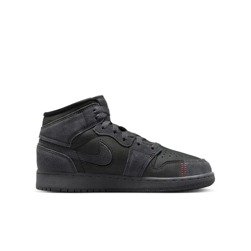 Air Jordan 1 Mid GS “BLACK SUEDE” (FQ7742-001)