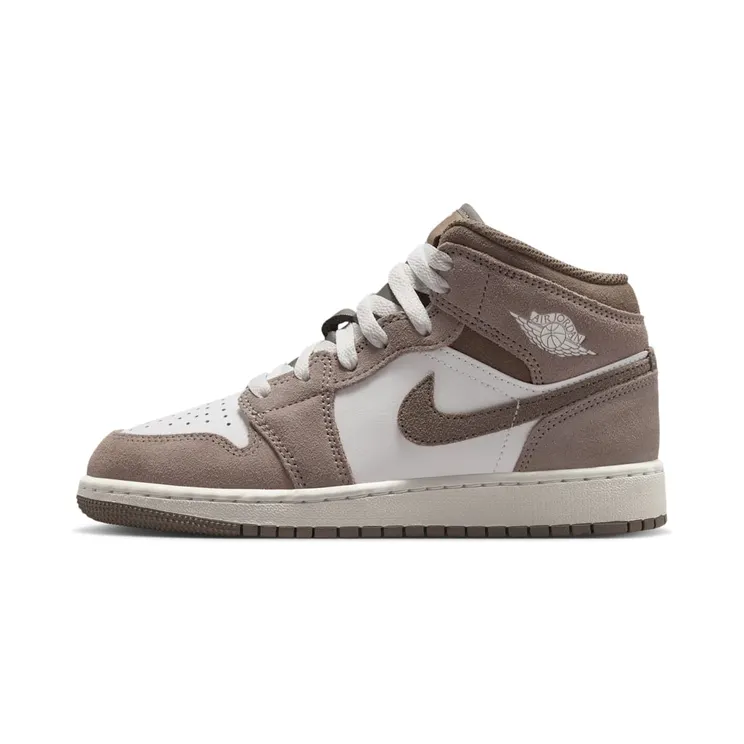 Air Jordan 1 Mid GS “Enigma Stone / Summit White / Olive Grey” (DQ8423-003)