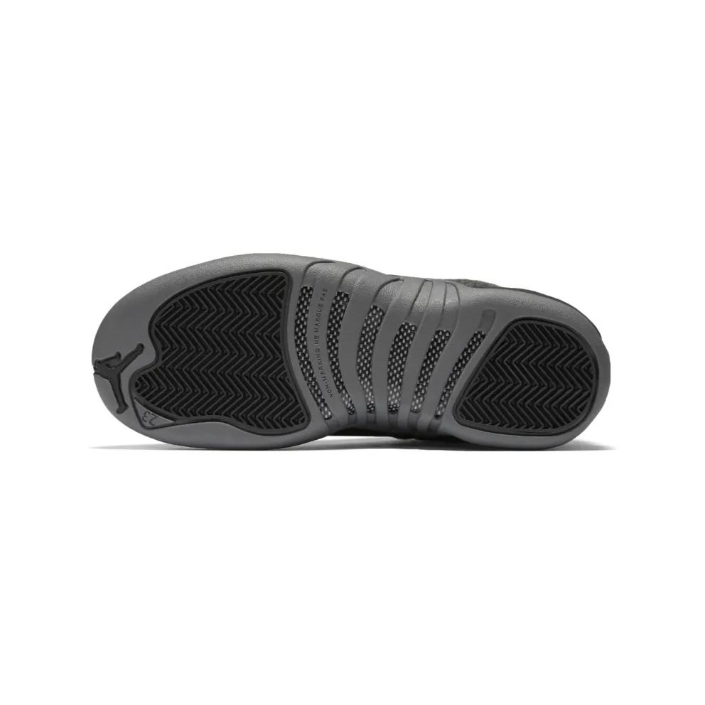 Jordan 12 Retro Wool (GS) Dark Grey/Metallic Silver-Black (852626-003)