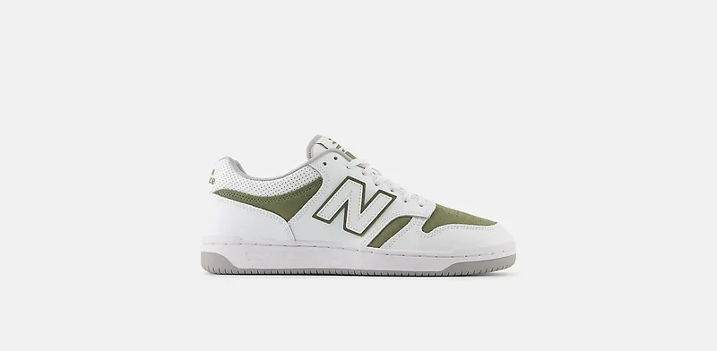 New Balance 480 White Olivine (BB480LRD)
