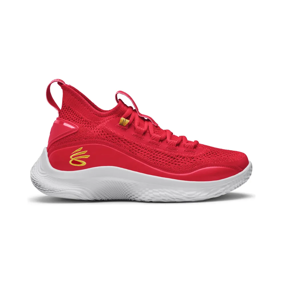 Under Armour Basketball Shoes Grade School Curry Flow 8 Red (3024036-600)