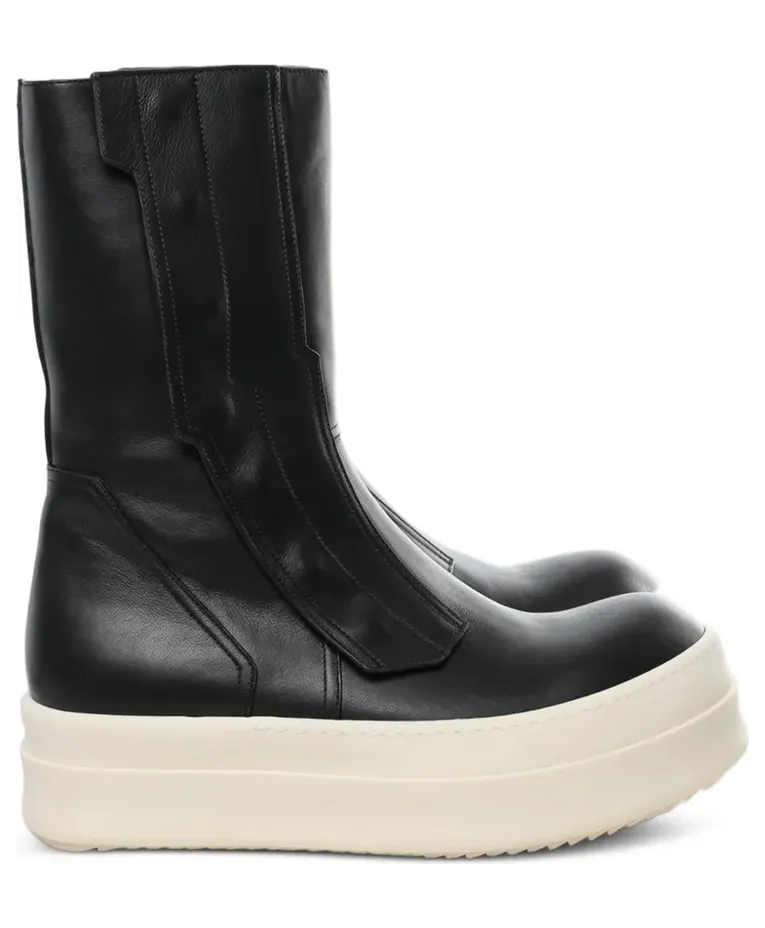 Rick Owens met plateauzool en rits “Black” (RU01F2858LCO)