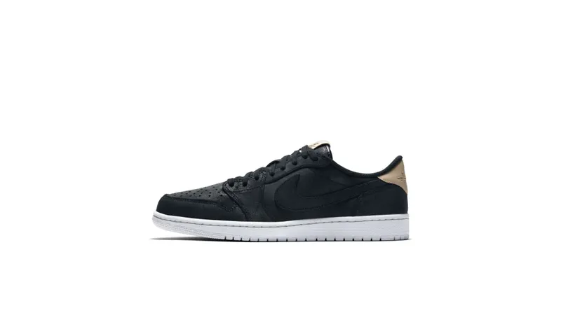 Jordan 1 Retro Low OG Black Vachetta Black/Vachetta Tan-White (905136-010)