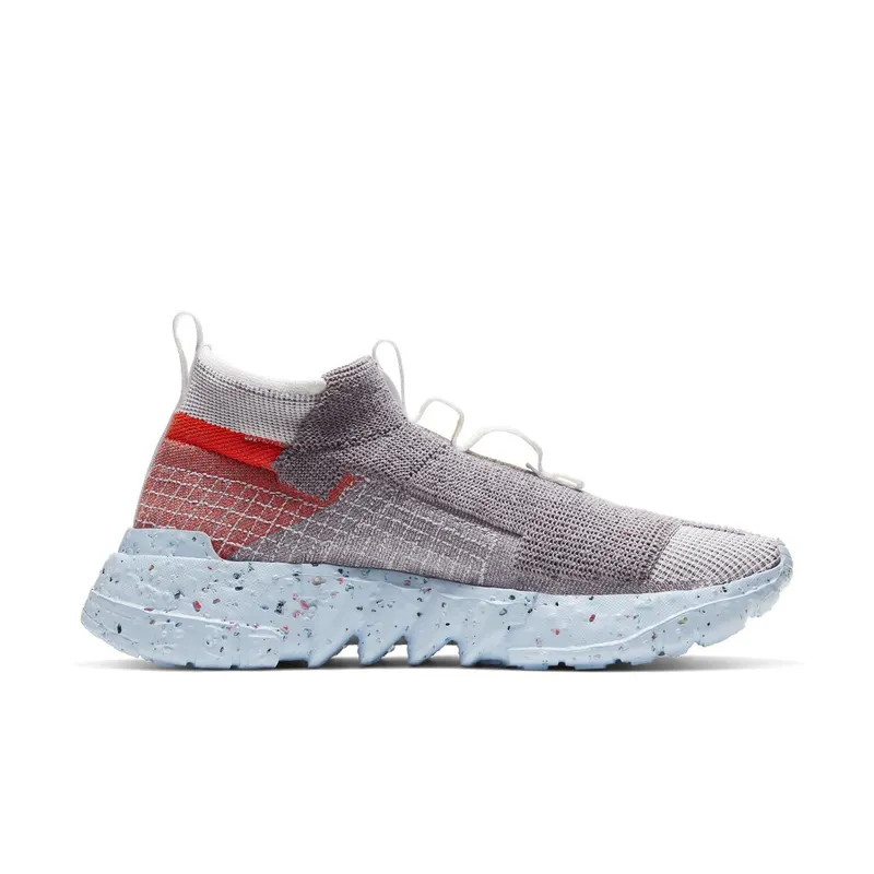 Nike Space Hippie 02 Vast Grey Hyper Crimson Vast Grey/Hyper Crimson-White-Ice Blue (CQ3988-001)