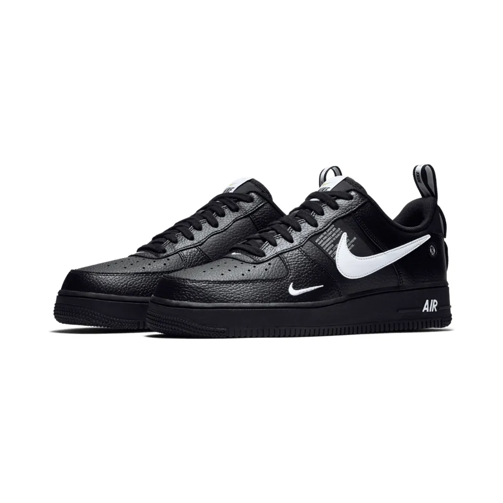 Nike Air Force 1 Low Utility Black White Black/White-Black-Tour Yellow (AJ7747-001)