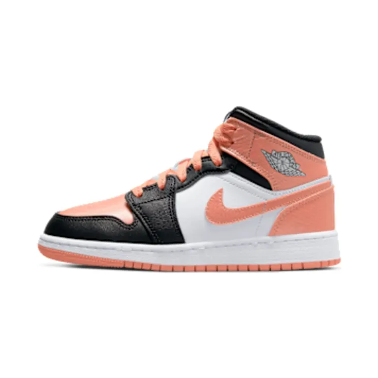 Air Jordan 1 Mid Madder Root (GS) “White / Black / Light Madder Root” (DM9077-108)