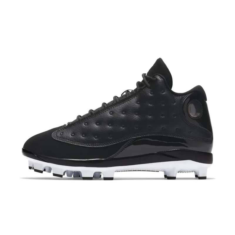 Jordan 13 Retro MCS Cleat Black Black/Black-White (AJ8016-001)