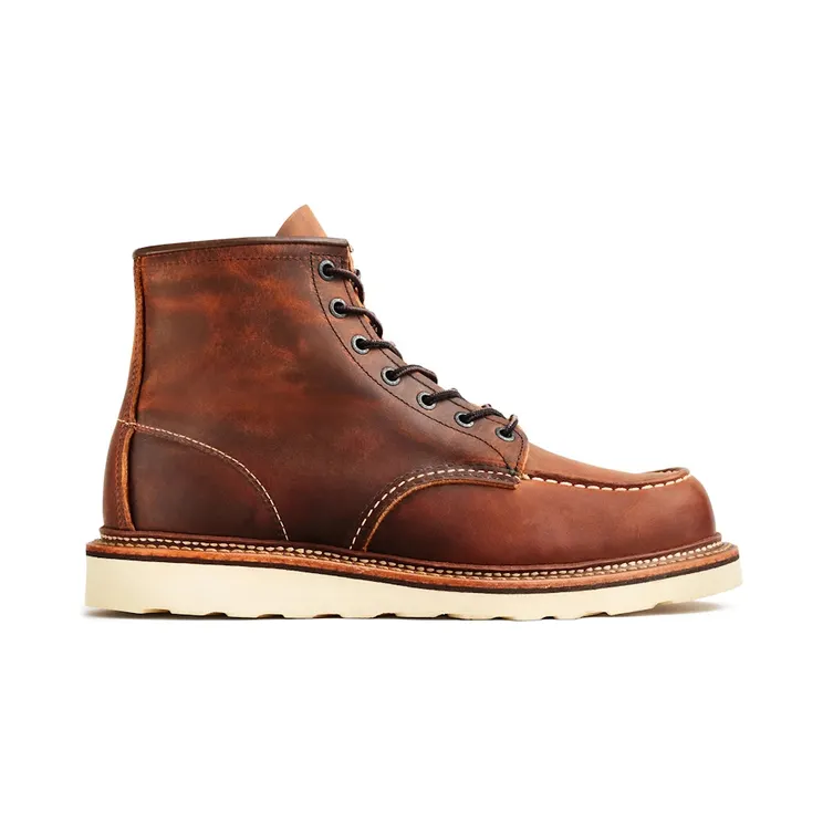 Red Wing Shoes Classic Moc 6-Inch Boot Heritage #1907 Copper Rough & Tough Leather (01907-COPPER)