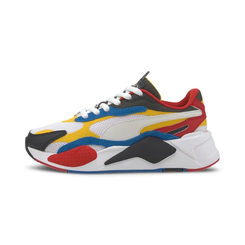 Puma RS-X 3 Puzzle White Yellow Black (GS) Puma White/Spectra Yellow-Puma Black (372357-04)