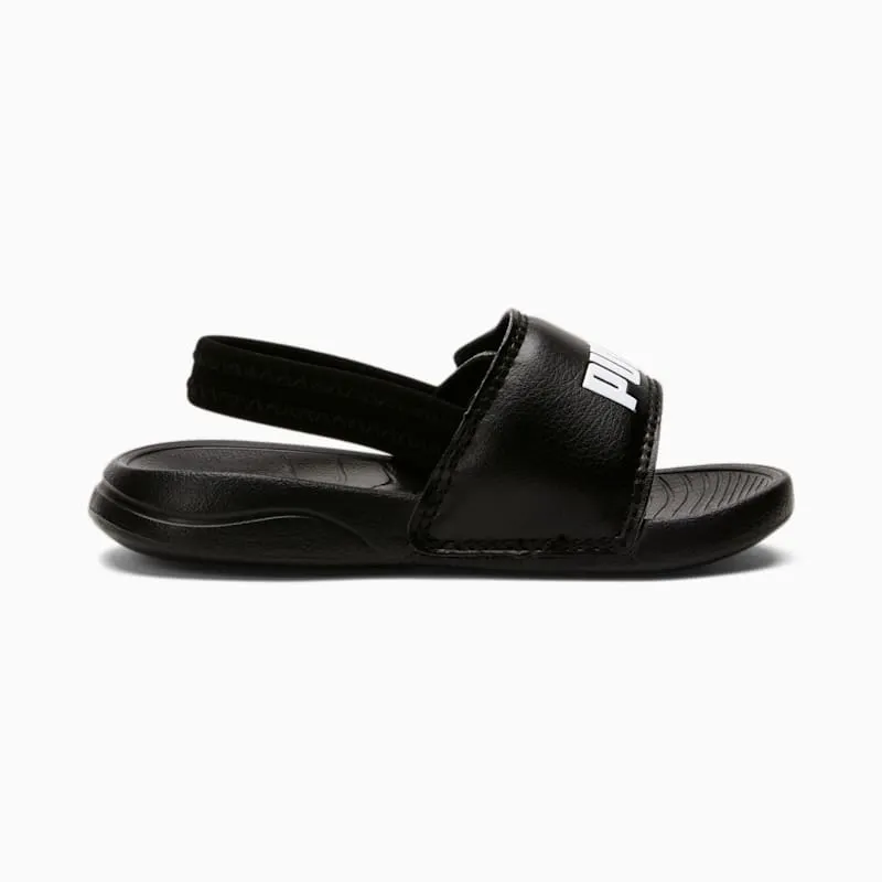 Puma Popcat 20 Backstrap Slides baby’s White/Black (373862-01)