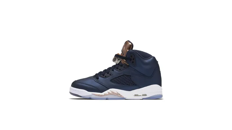 Jordan 5 Retro Bronze (GS) Obsidian/White-Metallic Red Bronze-Bright Grape (440888-416)