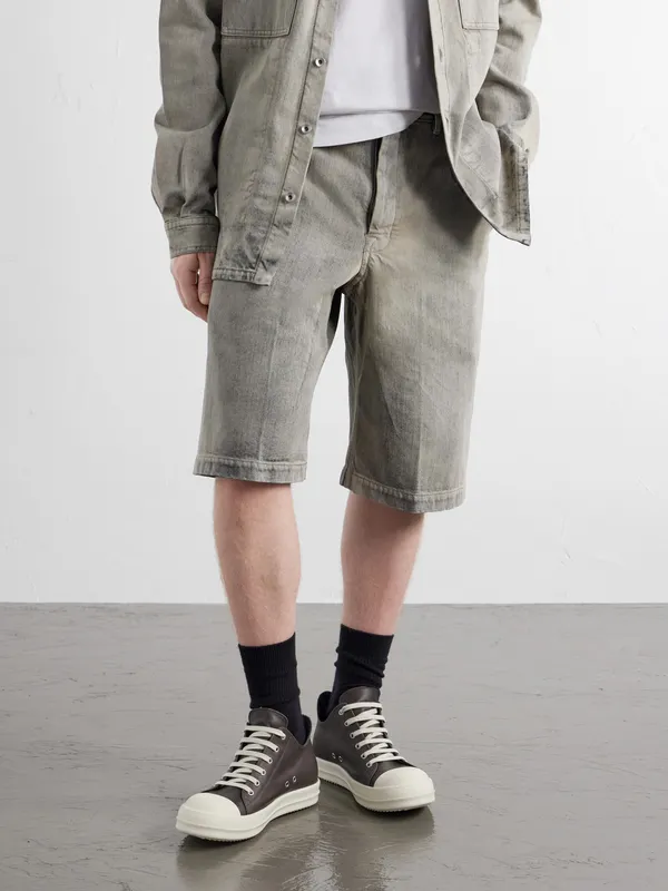 Rick Owens Ramones Sneakers Leather Sneakers Brown (RR02F4891) (2)