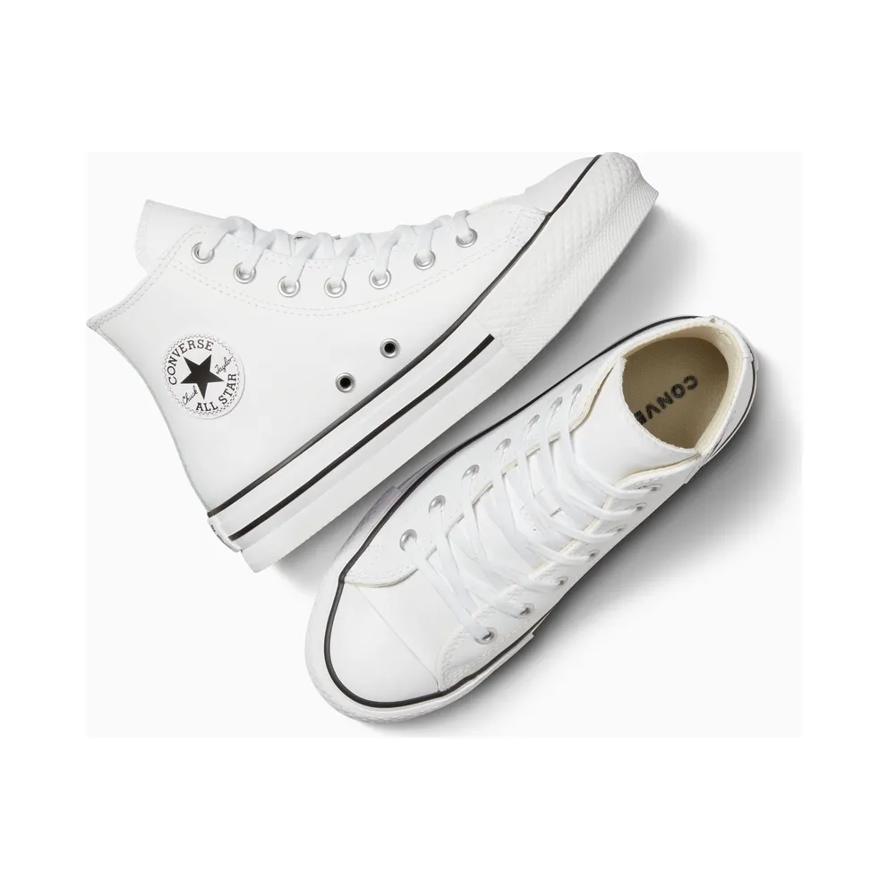 Converse Chuck Taylor All Star Lift Platform Leather White/natural Ivory/Black
