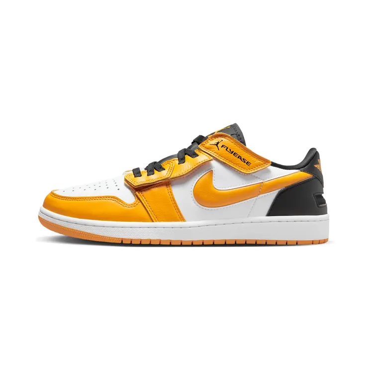 Air Jordan 1 Low FlyEase University Gold “White / Black / Taxi” (DM1206-107)