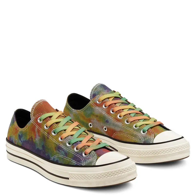 Converse Chuck Taylor All-Star 70s Ox Tie Dye Plaid Sundress/Blue Iris-Sail Blue (168879C)