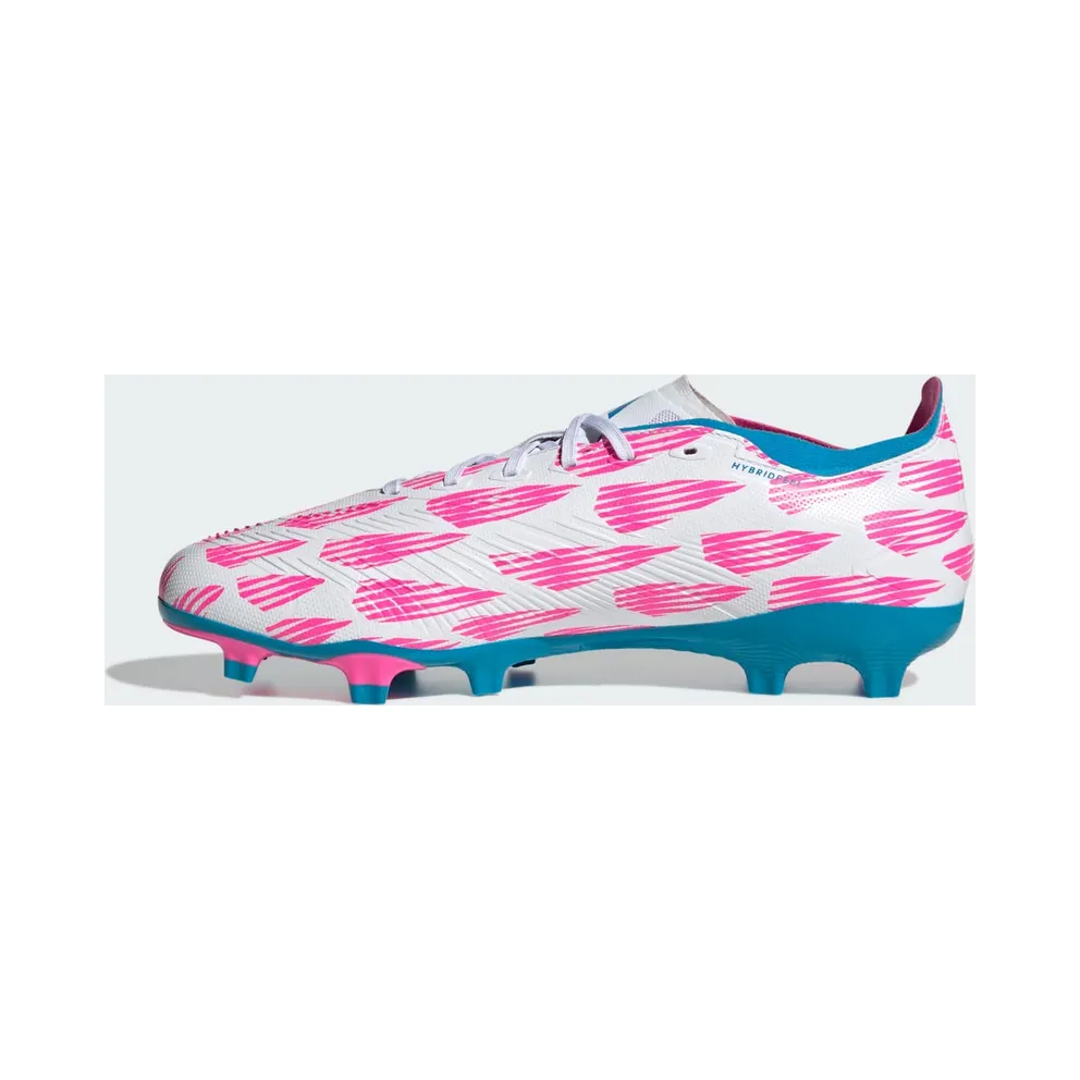 adidas Predator League Firm Ground Boots “Cloud White / Solar Blue / Solar Pink” (IG6262)