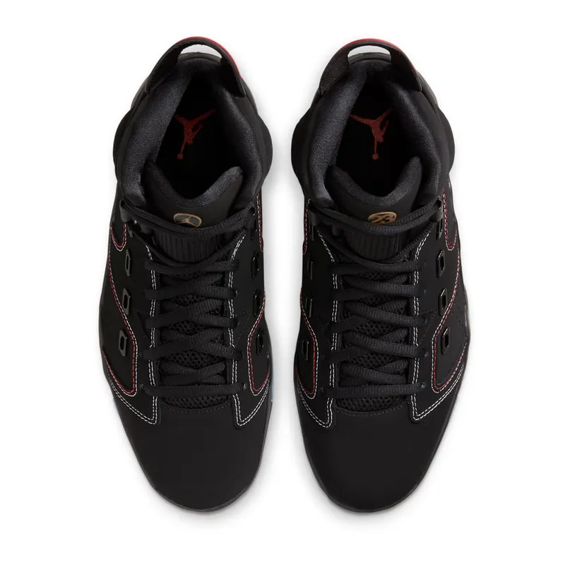 Jordan 6-17-23 Black White Red Contrast Stitching (DC7330-003)