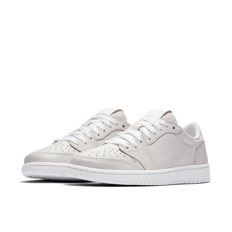 Air Jordan I 1 AJ Retro Low No Swoosh Off-White/White (AH7232-100)