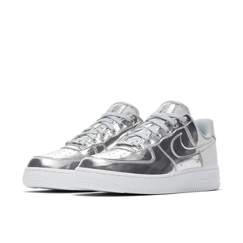 Nike Air Force 1 Low Metallic Chrome (W) Chrome/White-Metallic Silver (CQ6566-001)