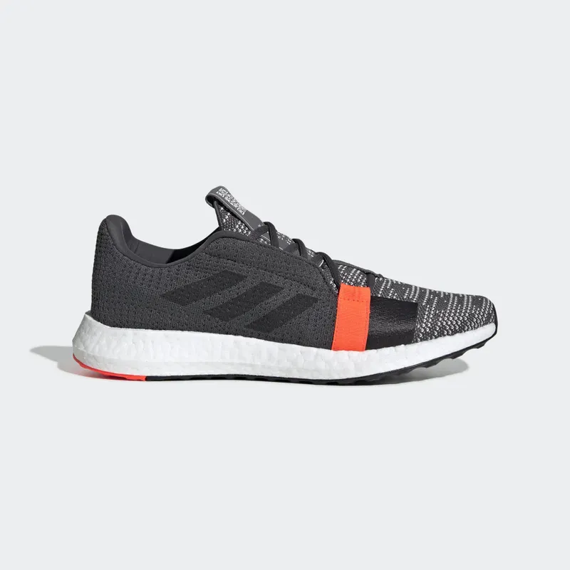 Adidas SenseBoost Go ‘Hi-Red Coral’ Grey Six/Core Black/Solar Red (G26942)