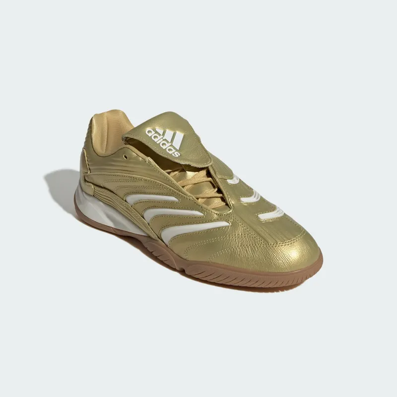 Adidas PREDATOR SALA Shoes Gold Metallic / Core White / Gum (IH7019)