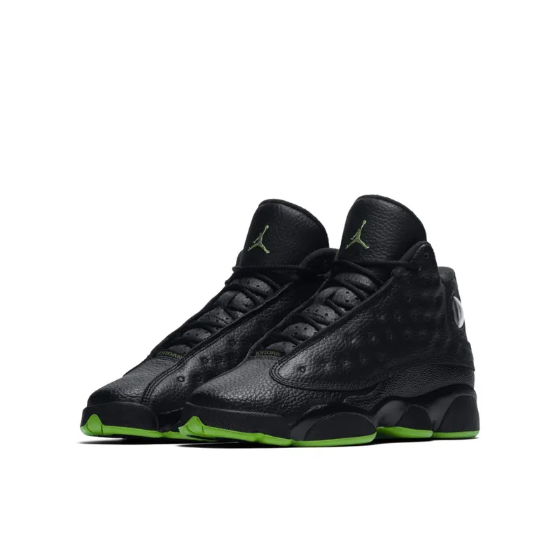 Jordan 13 Retro Altitude 2017 (GS) Black/Altitude Green (414574-042)