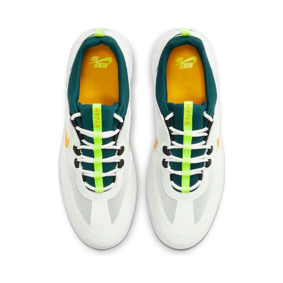 Nike SB Nyjah Free 2 “Summit White / Geode Teal / Black / University Gold” (BV2078-103)