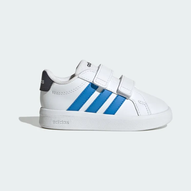 adidas Grand Court 3.0 Shoes Infants “Cloud White / Lucid Ray Blue / Aurora Onix” (HP3536)