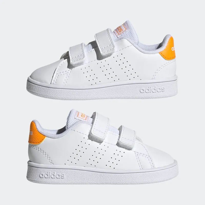 Adidas Advantage Cloud White / Cloud White / Orange Rush (GW0452)