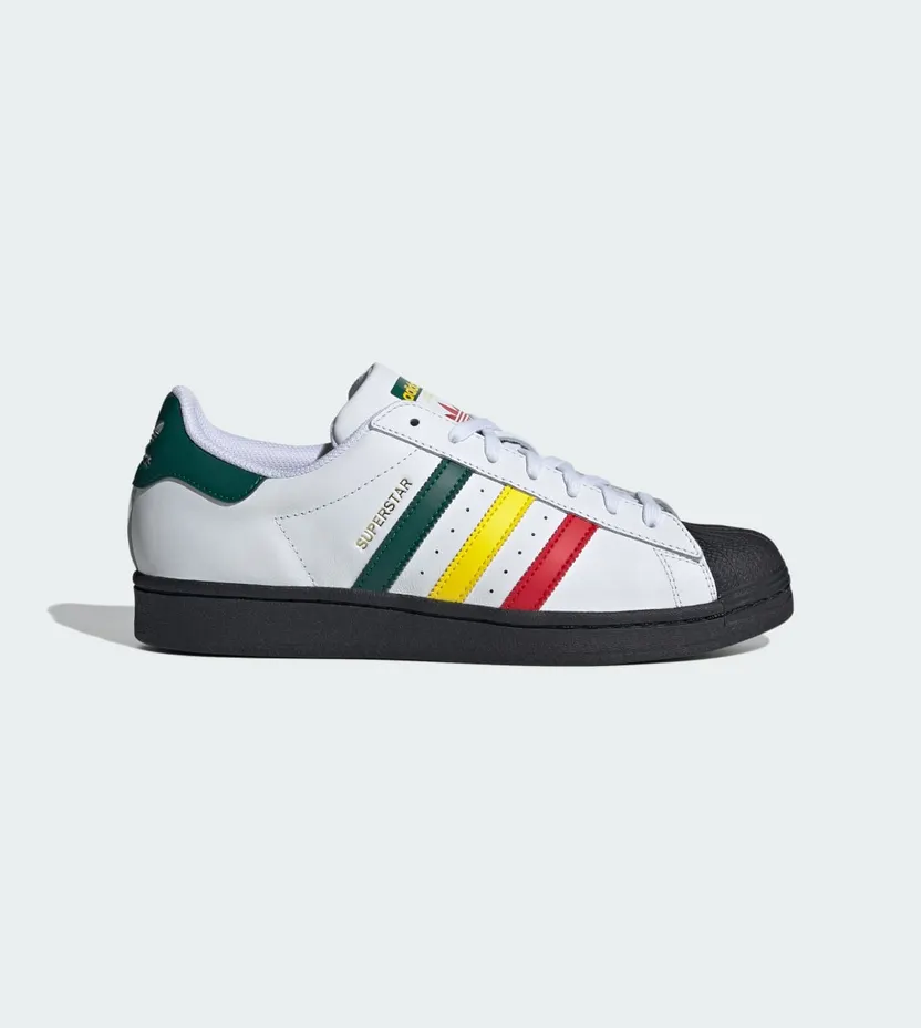 adidas Superstar Cloud White / Yellow / Collegiate Green (IH3120)