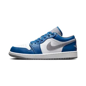 Air Jordan 1 Low “True Blue / White / Cement Grey” (553558-412)