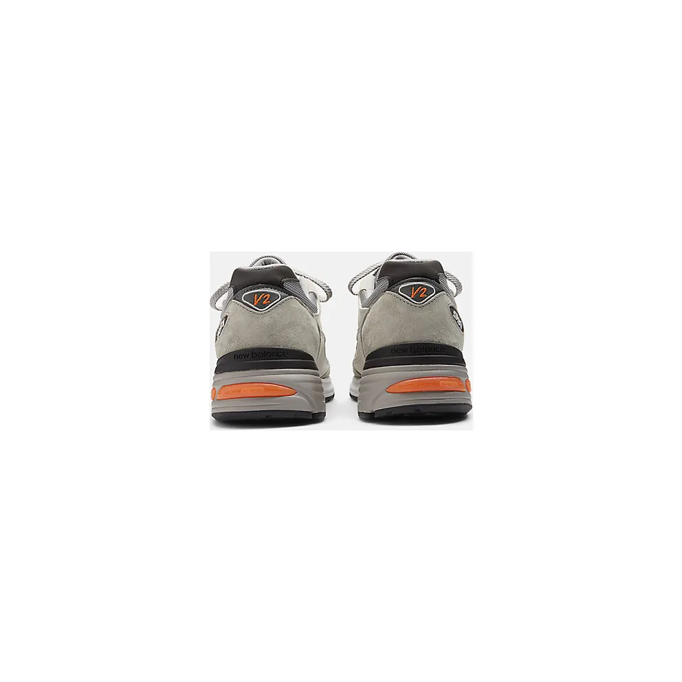New Balance 991v2 MiUK Pelican Grey Orange (U991BS2)